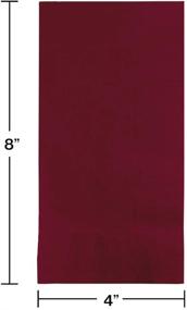 img 1 attached to 🍷 Burgundy Red Paper Dinner Napkins by Creative Converting: Add Elegance to Your Dining Experience!