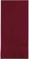 🍷 burgundy red paper dinner napkins by creative converting: add elegance to your dining experience! logo