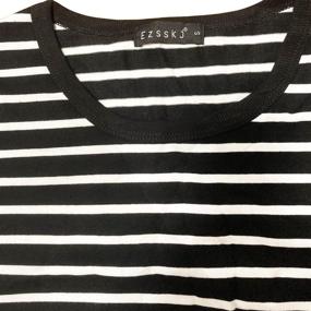 img 2 attached to 👕 Ezsskj Medium Men's Clothing and T-Shirts & Tanks - Sleeve Striped Outfits