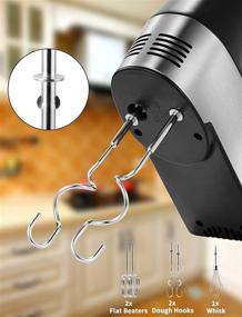 img 1 attached to Hand Mixer Electric Stainless Accessories