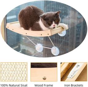 img 2 attached to 🐱 Lahas Cat Window Perch Hammock Seat - Space Saving Bed for Cats | Mountable Window Cat Bed | Hanging Resting Bed | 360° Sunbath | Easy Assembly