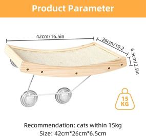 img 3 attached to 🐱 Lahas Cat Window Perch Hammock Seat - Space Saving Bed for Cats | Mountable Window Cat Bed | Hanging Resting Bed | 360° Sunbath | Easy Assembly