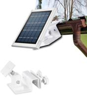 🏠 holaca weatherproof gutter mount for ring solar panel: reliable outdoor wall bracket and accessories (white) logo