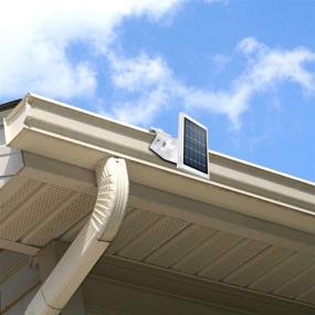 img 3 attached to 🏠 HOLACA Weatherproof Gutter Mount for Ring Solar Panel: Reliable Outdoor Wall Bracket and Accessories (White)