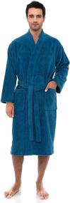 img 1 attached to TowelSelections Fleece Terry Lined Bathrobe: Luxuriously Absorbent & Cozy