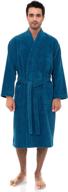 towelselections fleece terry lined bathrobe: luxuriously absorbent & cozy logo