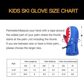 img 3 attached to 🧤 Warm Winter Mittens for Kids -3-7T: Ideal Snow Gloves for Children Toddlers