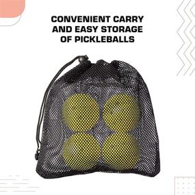 img 1 attached to Amazin’ Aces Graphite Pickleball Set - 2 Graphite Pickleball Paddles + 4 Balls + Mesh Carry Bag - Premium Rackets with Graphite Face + Polymer Honeycomb Core