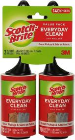 img 4 attached to Scotch-Brite Lint Roller Twin Pack, 6-Count, 70-Sheets per Roller (12 Total Rollers)