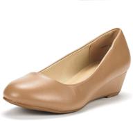 👠 комфортные туфли на среднем клиновидном каблуке с эффектной отделкой - dream pairs debbie для женщин логотип