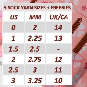 img 3 attached to 🧶 KnitPal Hooked Double Pointed Knitting Needle Set - Perfect for Socks Knitting - 6 Sizes: 0/2mm, 1/2.25mm, 1.5/2.5mm, 2/2.75mm, 2.5/3mm, 3/3.25mm (5-inch)