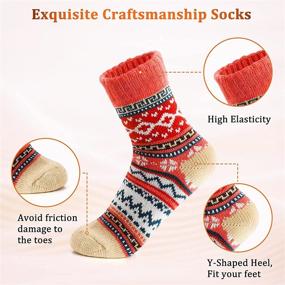 img 1 attached to Socks Taotique Pairs Winter Christmas Sports & Fitness