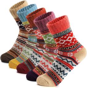 img 4 attached to Socks Taotique Pairs Winter Christmas Sports & Fitness