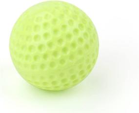 img 1 attached to 🏈 Tebery 12 Pack Green Dimpled Baseballs: 9-Inch Sting-Free Practice Balls for Hand-Eye Coordination, Pitching Machine Exercises, Hitting, and Fielding Development