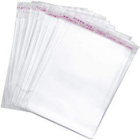 img 3 attached to 👕 100 Пакетов Tendwarm прозрачных пластиковых мешков размером 9x12 дюймов для футболок - самозакрывающиеся пластиковые мешки для одежды, одежды, подарков на вечеринки и свадьбы
