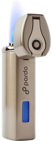 img 3 attached to 🔥 Pardo Torch Lighter Triple Jet Flame - Windproof Refillable Butane Lighter with Adjustable Flames - Gift Box Included (Butane Gas Not Included)