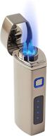 🔥 pardo torch lighter triple jet flame - windproof refillable butane lighter with adjustable flames - gift box included (butane gas not included) logo
