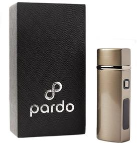 img 2 attached to 🔥 Pardo Torch Lighter Triple Jet Flame - Windproof Refillable Butane Lighter with Adjustable Flames - Gift Box Included (Butane Gas Not Included)