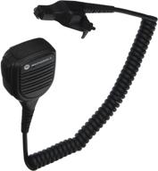🎙️ motorola oem pmmn4051b windporting remote speaker microphone, ip55 water resistant, with 3.5mm audio jack and intrinsic safety standard fm support logo