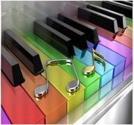 diamond colorful keyboard instrument painting logo