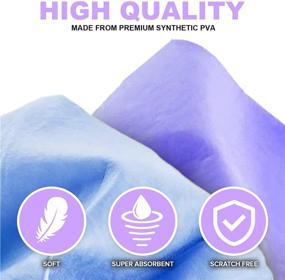 img 2 attached to 🧣 NATRUTH PVA Cooling Towel 26"x17" - Super Absorbent Chamois Cloth for Car, Pets & More - Original Synthetic Leather Towel in Tube (Purple)