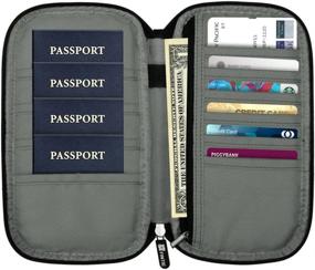 img 3 attached to Fintie Passport Document Organizer: Stylish Travel Accessories with RFID Blocking for Passport Wallets