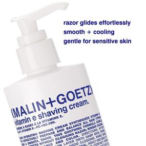 img 3 attached to 🪒 Malin + Goetz Vitamin E Shaving Cream: Natural Ingredients for Smooth Skin, Close Clean Shave Prep, with Shea Butter, Vitamin E, and Menthol - Vegan & Cruelty-Free