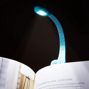 img 2 attached to Flexilight Xtra LED Book Light - Clip-on Lamp for Reading in Bed - Powerful, Compact, Adjustable, Flexible - Travel Night Torch - Perfect Bedtime Gift (Batteries Included) - Blue Words