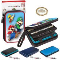 🎮 authorized protective carrying case for 3ds xl - compatible with nintendo 3ds xl, 2ds xl, new 3ds, 3dsi, 3dsi xl - includes game card pouch logo