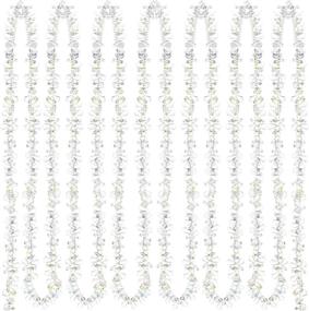 img 4 attached to Sparkling 80 Feet Clear Crystal Acrylic Bead Garlands – Perfect for Christmas Weddings and Parties!