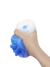 img 1 attached to 🛁 12 Blue Loofah Lord Bath/Shower Loofahs Pouf Mesh: Wholesale Bulk Lot