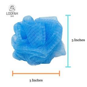 img 3 attached to 🛁 12 Blue Loofah Lord Bath/Shower Loofahs Pouf Mesh: Wholesale Bulk Lot