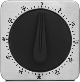 img 3 attached to 👨 KeeQii Kitchen Timer - 60 Minute Magnetic Countdown Timer with 80dB Alarm Sound - Perfect for Home Baking, Cooking, Steaming - Stainless Steel Mechanical Timer (New & Improved)