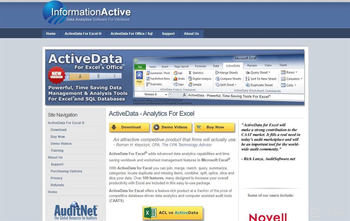 img 1 attached to ActiveData review by Shawn Quick