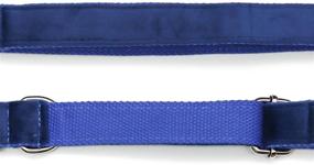 img 1 attached to 🐶 Cute Dog Collar Bow Bowtie: Detachable Metal Buckle, Comfortable Fit for Small Medium Large Dogs - Velvet Blue M