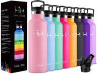 🥤 honeyholly stainless steel vacuum insulated water bottle - bpa free, leakproof sport bottle with straw and filter, 350ml - hot & cold drinks bottle for kids - travel thermoflask логотип