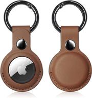 leather anti lost tracker protective keychain cell phones & accessories logo