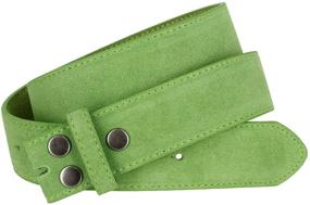 img 2 attached to 👩 Suede Leather Women's Belts with Square Buckle - Stylish Accessories