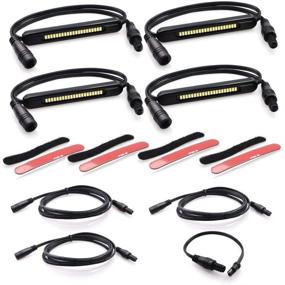 img 4 attached to VLEDS Red Front And Rear Interior Footwell Lighting Kit For Toyota Tundra / Sequoia