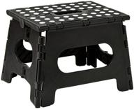 sturdy folding step stool: lightweight and safe for kids and adults | easy one-flip open | ideal for kitchen, bathroom, bedroom, and more logo