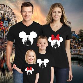 img 3 attached to 🏰 Magical Disney Family Castle Snowflakes: Experience the Disneyland Magic with Men's Shirts