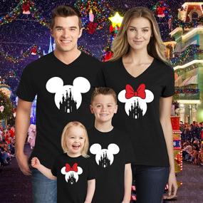 img 1 attached to 🏰 Magical Disney Family Castle Snowflakes: Experience the Disneyland Magic with Men's Shirts