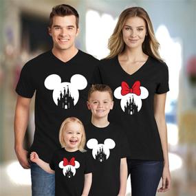 img 2 attached to 🏰 Magical Disney Family Castle Snowflakes: Experience the Disneyland Magic with Men's Shirts