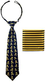 img 4 attached to 👔 Canacana Skulls: Stylish Pre-Tied Striped Boys' Accessories and Neckties in Microfiber