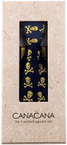 img 1 attached to 👔 Canacana Skulls: Stylish Pre-Tied Striped Boys' Accessories and Neckties in Microfiber