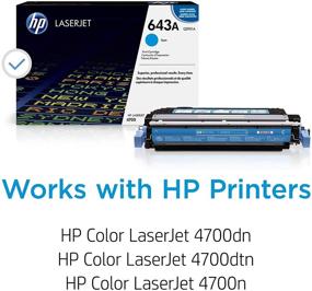 img 3 attached to 🖨️ HP 643A Cyan Toner Cartridge - Q5951A