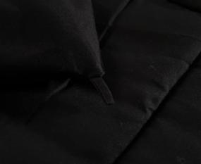 img 1 attached to 🛏️ Ghooss All Season Black Bedding Down Comforter: Hotel Quality Luxury Quilt with Corner Tabs – King Size