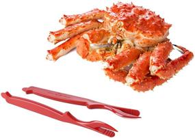 img 1 attached to 🦀 12-Piece Seafood Cracker Set for Crab, Lobster, Crawfish, Prawns, and Shrimp – Handy Grasp Tools with Shellfish Sheller Knife, Easy Opener, and Storage Bag