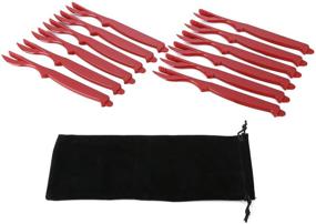 img 2 attached to 🦀 12-Piece Seafood Cracker Set for Crab, Lobster, Crawfish, Prawns, and Shrimp – Handy Grasp Tools with Shellfish Sheller Knife, Easy Opener, and Storage Bag