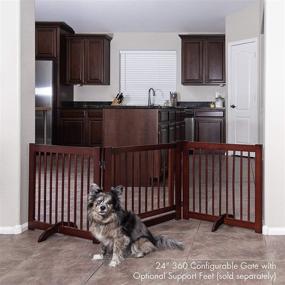 img 1 attached to 🚧 360° Configurable Gate Collection - Primetime Petz Support Feet for Enhanced Performance